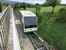 Standseilbahn Cossonay - funiculaire Cossonay - Wagen 2021 bei der Bergstation