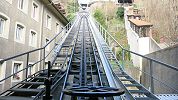 Standseilbahn Fribourg - Funiculaire Fribourg - Aussicht aus der Talstation