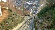 Standseilbahn Fribourg - Funiculaire Fribourg - Aussicht aus der Bergstation
