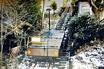 Standseilbahn Funiculaire Territet Mont Fleuri - der andere Wagen als Gegengewicht 1982 - 1992