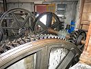 Standseilbahn Funiculaire Territet Mont Fleuri Antrieb von 1910 in der Bergstation