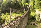 Standseilbahn Emosson - Aussicht Trassee von der Talstation aus