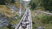 Standseilbahn Emosson Funiculaire - Trassee bei der Bergstation