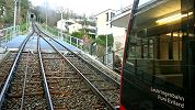 Standseilbahn Biel Leubringen Funiculaire Bienne Evilard - Zwischenstation und Ausweiche Beaumont heute - Foto Markus Seitz Archiv standseilbahnen.ch