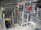 Jungfraujoch Ostgrat Bergstation der Standseilbahn - der aktuelle Wagen von Garaventa nach dem Umbau 2008