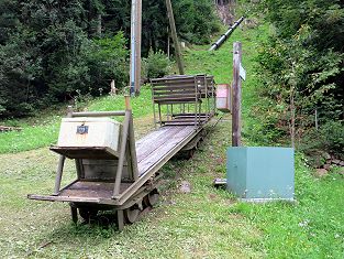 Wagen Windenbahn Kraftwerk Gurtnellen Gorneren - Foto Archiv standseilbahnen.ch