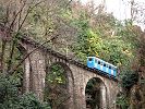 Standseilbahn Funicolare Locarno Madonna del Sasso Orselina - auf dem Viadukt