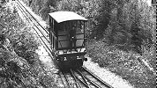Wartensteinbahn Standseilbahn Bad Ragaz Wartenstein bei der Ausweiche Wartensteinbahn Standseilbahn Bad Ragaz Wartenstein bei der Ausweiche