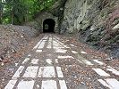 Wartensteinbahn Standseilbahn Bad Ragaz Wartenstein - im Jahr 2018 bei der ehemaligen Ausweiche