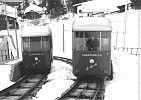 Standseilbahn St. Moritz Chantarella - die 2 neuen Wagen von 1964 Standseilbahn St. Moritz Chantarella - die 2 neuen Wagen von 1964
