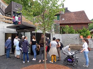 Standseilbahn Schrägaufzug Mels Stoffel - Der neue Schrägaufzug für Gross und Klein.