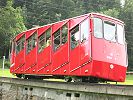 Standseilbahn Unterwasser Iltios - beachten Sie die Walzen statt der Räder !!!