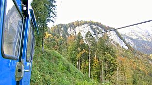 Rugisbalm Switzerland cablecar - die Seilbahn Rugisbalm beim ESC 2025 Basel in der Postcard von Luxemburg Luxembourg