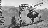 Seilbahn Emmetten Niederbauen offene Schiffli 1937 - Foto Archiv standseilbahnen.ch
