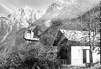 Seilbahn Amsteg - Arni - ehemalige Schiffli Luftseilbahn 1953-1964 Schiffli bei der Talstation in Amsteg Foto Archiv standseilbahnen.ch