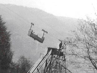 Seilbahn Fanas Eggli offenes Schiffli Foto Archiv standseilbahnen.ch