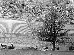 Leytron Schiefersteinbruch Bremsberg Standseilbahn Foto Archiv standseilbahnen.ch